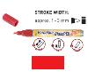 Peinture pour porcelaine Hobby Line, stylo, pailleté, rouge