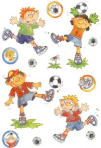 Stickers, football enfants