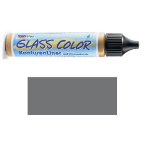 Peinture pour verre Hobby Line, contour liner, gris