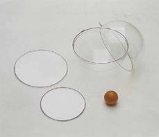 Séparation pour boule en plastique transparent, 12cm