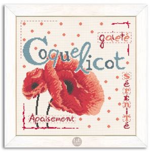 Fiche Lilipoints, Le coquelicot