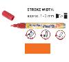 Peinture pour porcelaine Hobby Line, stylo, pailleté, orange