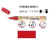 Peinture pour porcelaine Hobby Line, stylo, pailleté, rouge carmin