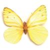 Papillon en 3D, jaune