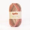 Laine Katia, Peques plus, brun-taupe-orange-saumon-blanc