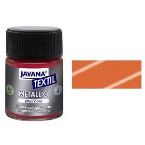 Peinture pour tissus Javana Textil, métallisée, cuivre