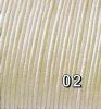Cordelette de coton 2mm de diamètre, crème