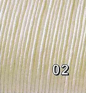 Cordelette de coton 2mm de diamètre, crème