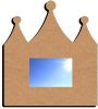 Miroir rectangulaire 39x38cm Couronne