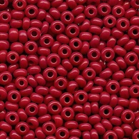Rocailles 2,5mm, opaques, rouge foncé