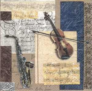 Serviette, instruments de musique