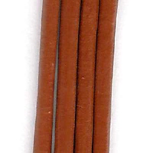 Lacet de cuir de 2mm de diamètre, marron