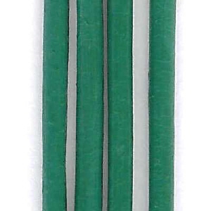 Lacet de cuir de 2mm de diamètre, vert émeraude