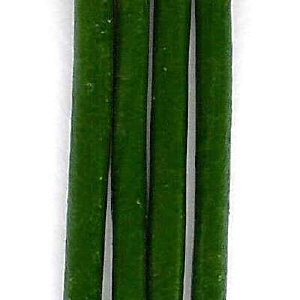 Lacet de cuir de 2mm de diamètre, vert turmaline