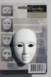 Powertex, Plâtre, masque vénitien, 8,5x6x4cm