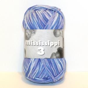 Fil Katia, Mississippi 3 print, bleu jeans