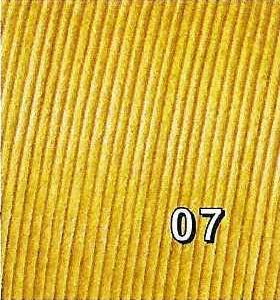 Cordelette de coton 2mm de diamètre, jaune
